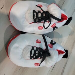 Kids White and Red Sneakers